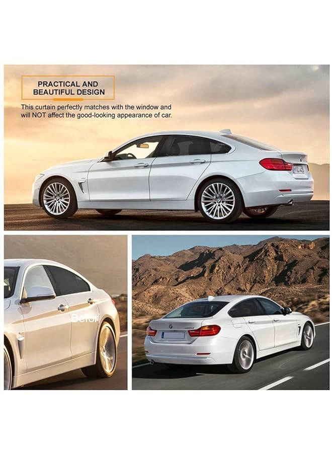 شواي ستارة نافذة جانبية للسيارة، غطاء زجاج أمامي، حماية من الأشعة فوق البنفسجية، شبكة فيلكرو، ملحقات سيارات عالمية، ستارة نوافذ (زوج واحد) (زوج واحد للجانب الخلفي) - Image 5