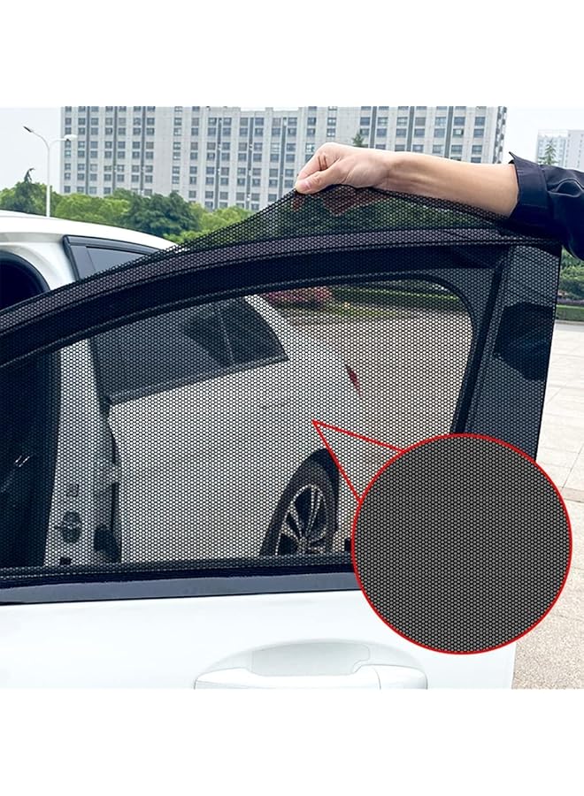 شواي ستارة نافذة جانبية للسيارة، غطاء زجاج أمامي، حماية من الأشعة فوق البنفسجية، شبكة فيلكرو، ملحقات سيارات عالمية، ستارة نوافذ (زوج واحد) (زوج واحد للجانب الخلفي) - Image 3