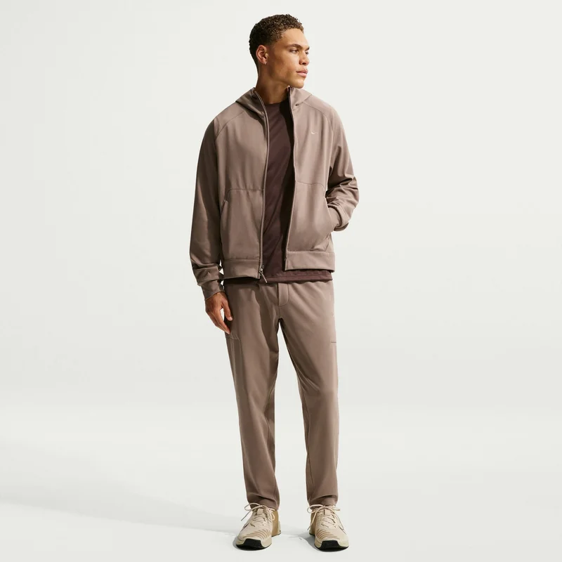 Nike Brown Men's Primary NanoKnit Performance Full-Zip Hoodie for Men | Best Price UAE