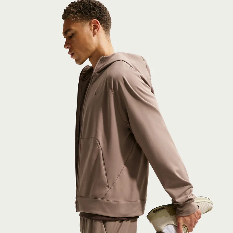 Nike Brown Men's Primary NanoKnit Performance Full-Zip Hoodie for Men | Best Price UAE
