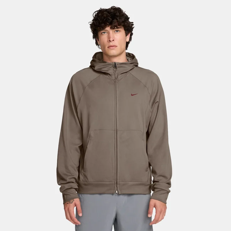 Nike Brown Men's Primary NanoKnit Performance Full-Zip Hoodie for Men | Best Price UAE