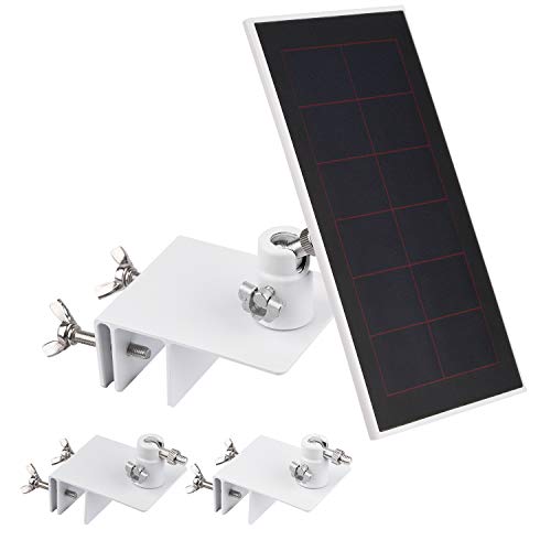 ALERTCAM 2Pack Gutter Mount Compatible with Arlo Essential Solar Panel, Arlo Pro 5S/Pro 4/Pro 3/Pro 2/Ultra 2/Ultra/Solar Panel, Perfect Angle to Get Adequate Sunlight - Image 1
