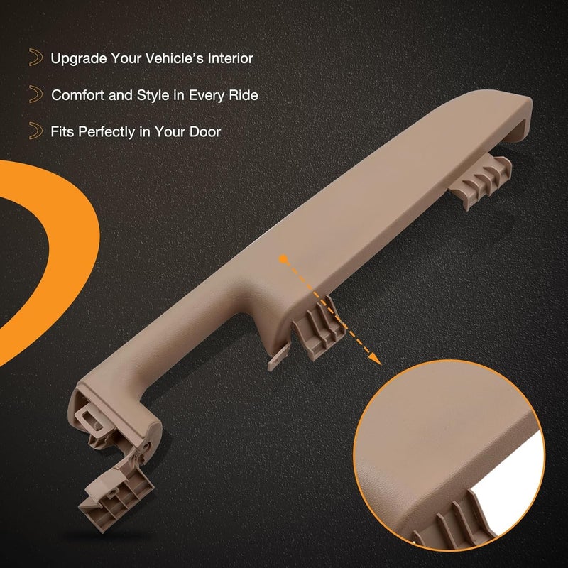 HQPASFY Driver Left Side Front Door Armrest Handle for 1999-2006 Chevy Suburban, Tahoe, Avalanche, GMC Yukon - Beige - Image 3