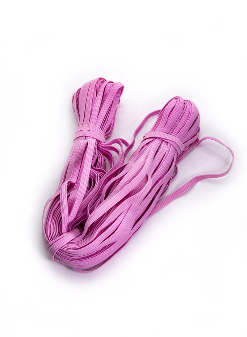 6mm Elastic Bands - 36 Yards for Sewing and Crafting (Pink) - Image 1