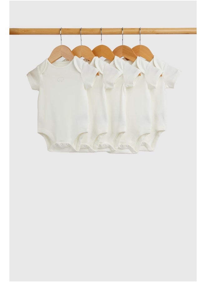 mothercare - Animals Short-Sleeved Bodysuits - 5 Pack - Image 1