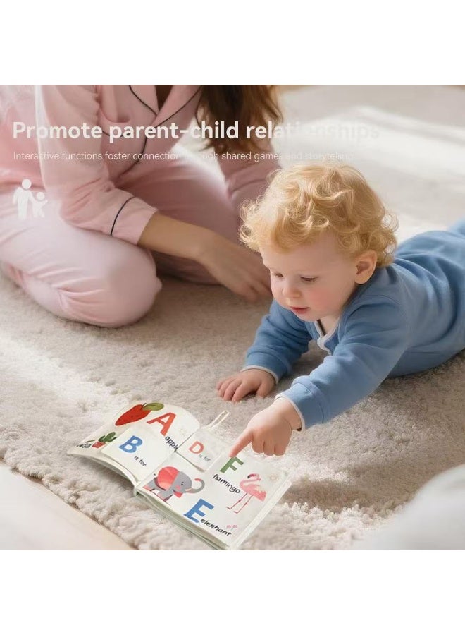 Baby Cloth Book – Tear-Resistant & Bite-Safe Cotton Canvas, Early Learning Toy for 6-12 Months, Soft Educational Infant Book - Image 4