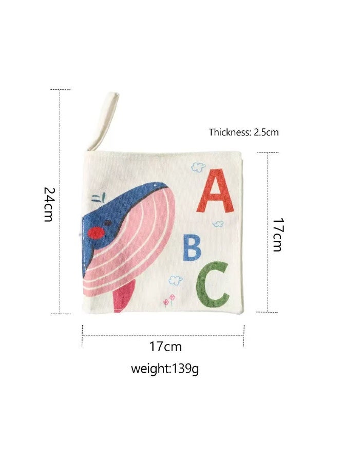 Baby Cloth Book – Tear-Resistant & Bite-Safe Cotton Canvas, Early Learning Toy for 6-12 Months, Soft Educational Infant Book - Image 5