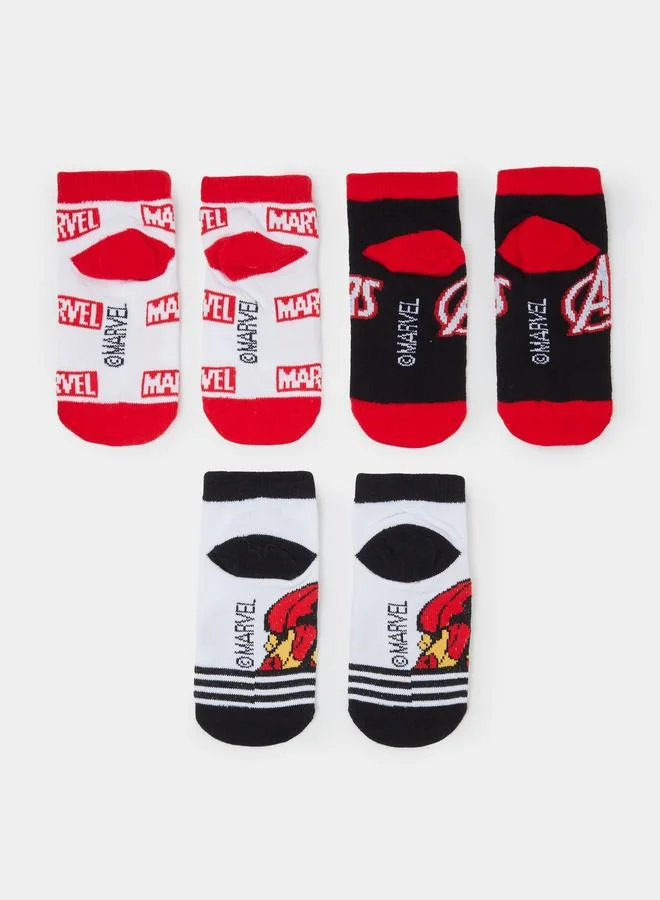 ستايلي Pack of 3 - Boys Marvel Iron Man Socks