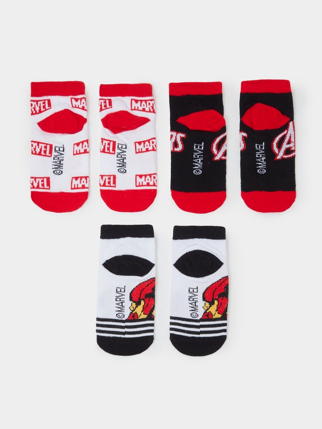 Styli Pack of 3 - Boys Marvel Iron Man Socks - Image 2