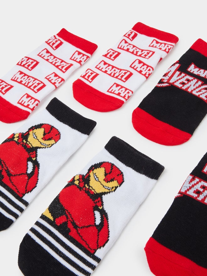 Styli Pack of 3 - Boys Marvel Iron Man Socks - Image 3