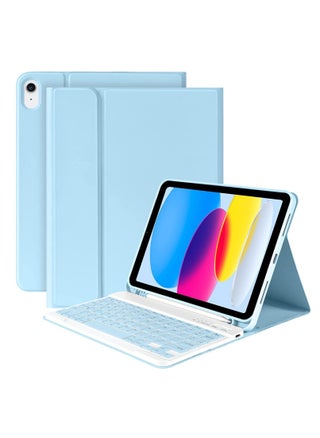 Lightweight Smart Cover with Magnetically Detachable Wireless Keyboard for iPad Air (5th Gen/4th Gen) 10.9 inch Blue - pzsku/Z8C2015021C01FE68EB4AZ/45/_/1689237603/92bf280a-f06e-467c-b75a-b132051fe491