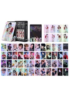 زد Integrate small card KPOP Korean Wave photo card 55 boxed DIY collection IVE flash card -SK Silver gray -Bowl 