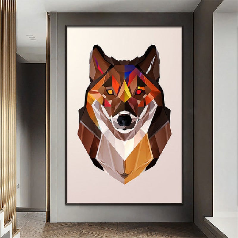 Marktna Modern design canvas painting with a hollow frame, size (60×90), one piece - Image 1