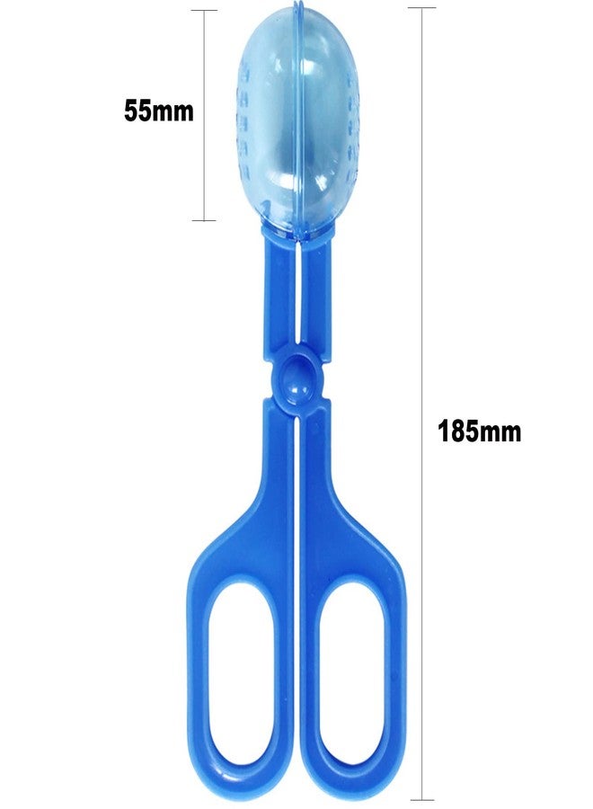 Bilindasly 1PCS Reptile Feeding Blue Cleaning Tool Scooper Feeding Tool Amphibian Terrarium Spider Cricket Feeding Clamp Litter Clamp - Image 2