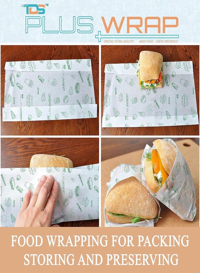 TDS PLUS WRAP Wrapping Paper/Butter Paper, Oil Proof/Sandwich Wrap Paper/Food Wrapping Size, Oil Lock Sheets Cooking Butter Paper-Pack of 400 Sheets (Size: 9.5 x 10.5 inch) - Image 4