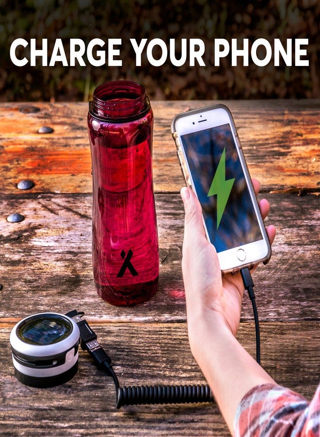 Bear Grylls 3-in-1 Hydro Lamp - Water Bottle, Solar USB Power Bank and Lantern (Huckleberry) - Image 3