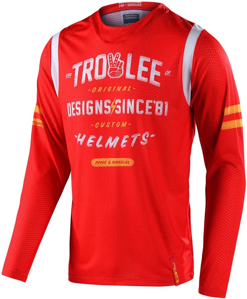 TLD Troy Lee Designs Men's Motocross Jersey - Red - Image 1