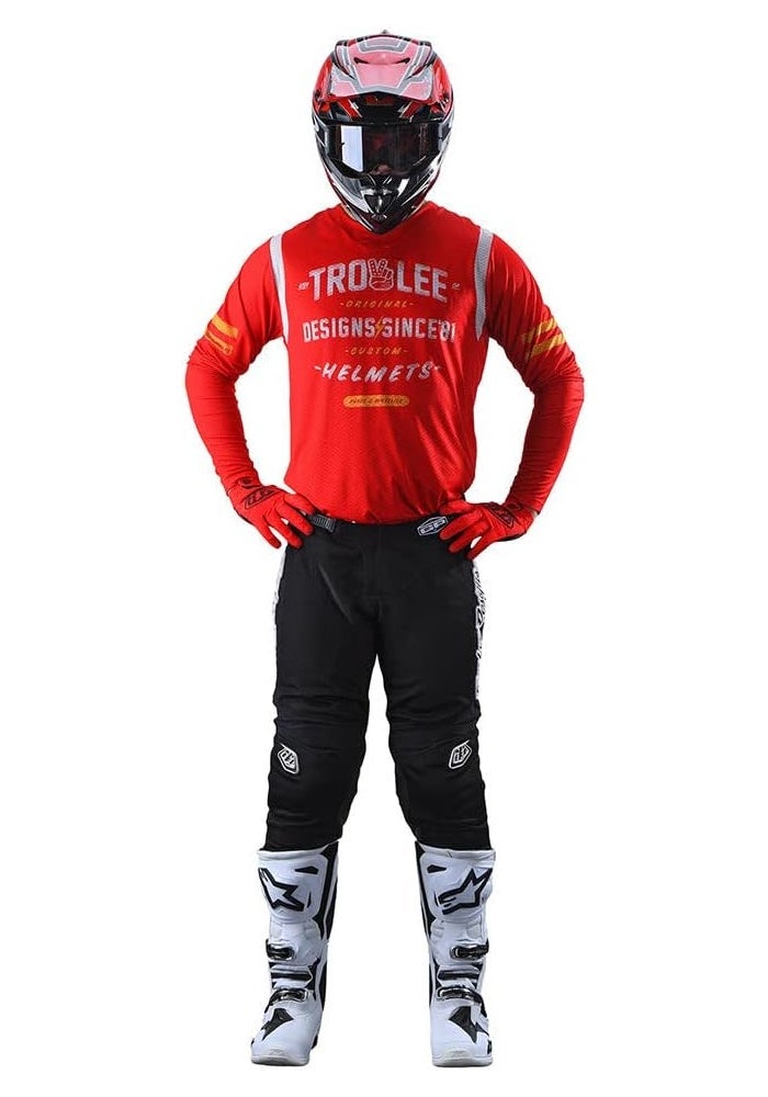 TLD Troy Lee Designs Men's Motocross Jersey - Red - Image 2