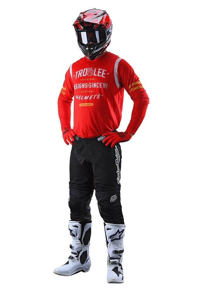 TLD Troy Lee Designs Men's Motocross Jersey - Red - Image 3