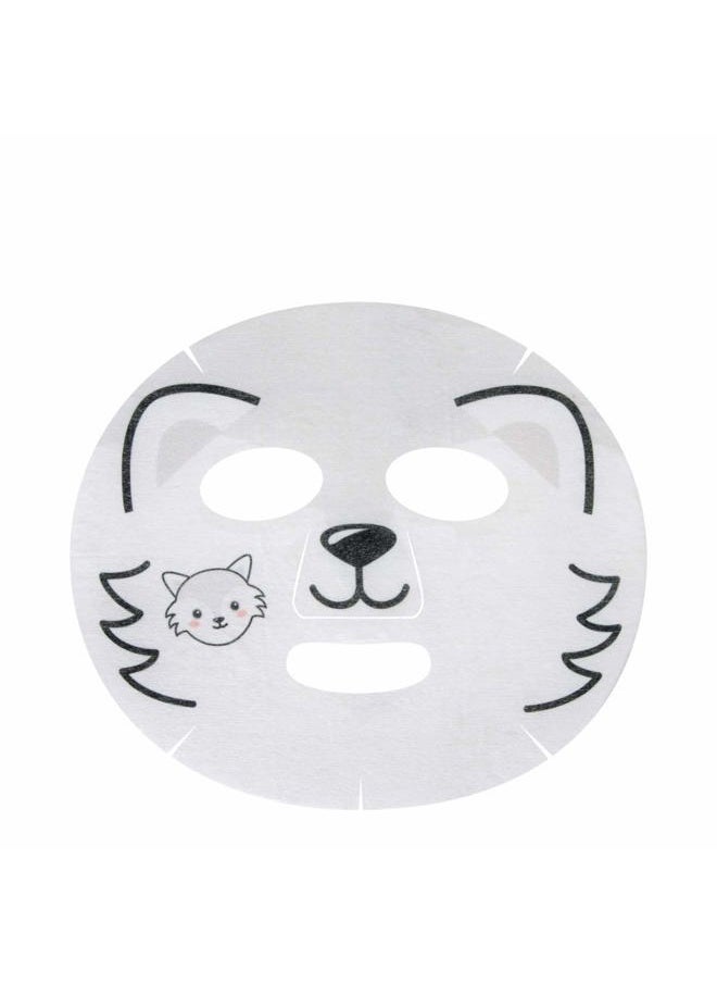 The Crème Shop The Creme Shop Animal Sheet Mask, Korean, Hydrating, Collagen, Vitamin C, Anti-Aging - Pack of 3 - Infused with Hydrating & Cooling Glacial water  - Image 2