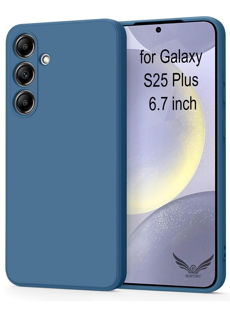 بورتوني حافظة سامسونج جالاكسي S25 بلس من جل السيليكون السائل والمطاط المضاد للخدش لهاتف جالاكسي S25 بلس حافظة واقية لهاتف سامسونج جالاكسي S25 6.7 بوصة - Image 1