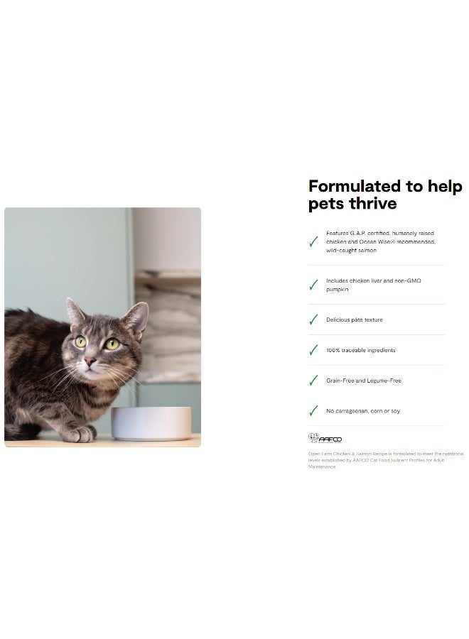 Open Farm Grain-Free Chicken & Salmon Pate Wet Cat Food - 150g - Image 5