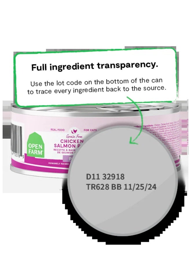 Open Farm Grain-Free Chicken & Salmon Pate Wet Cat Food - 150g - Image 3