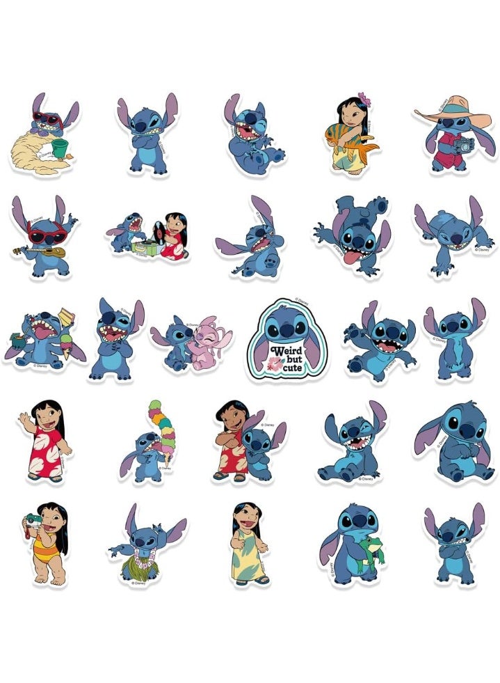 STITCH 100Pcs Kids Stickers Pack - Cartoon Theme Cute Characters - Stitch Stickers - Adults Waterproof Vinyl Toys - Image 5