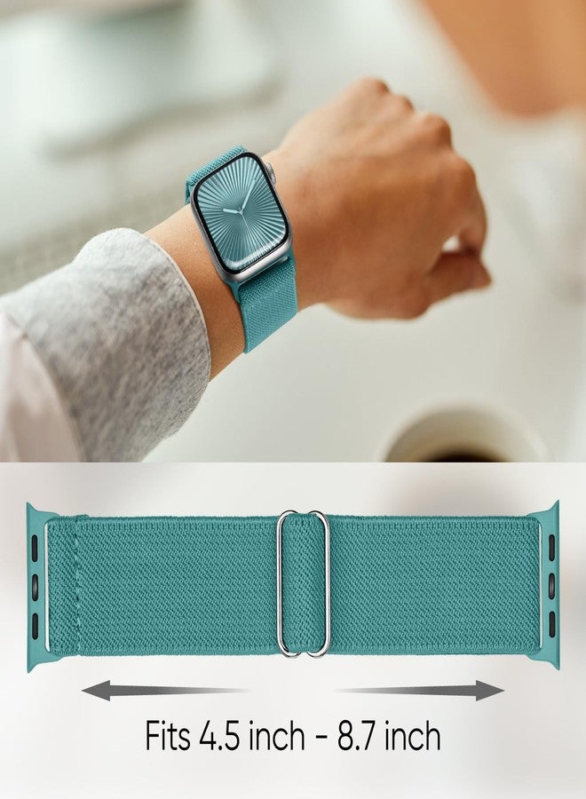 Knossen 8 Pack Stretchy Solo Loop Band Compatible with Apple Watch Bands for Women Men 40mm 38mm 41mm 42mm 44mm 45mm 46mm 49mm, Nylon Braided Elastic Strap for iWatch Series 10 9 8 7 6 SE 5 4 3 Ultra Ultra 2 - Image 4