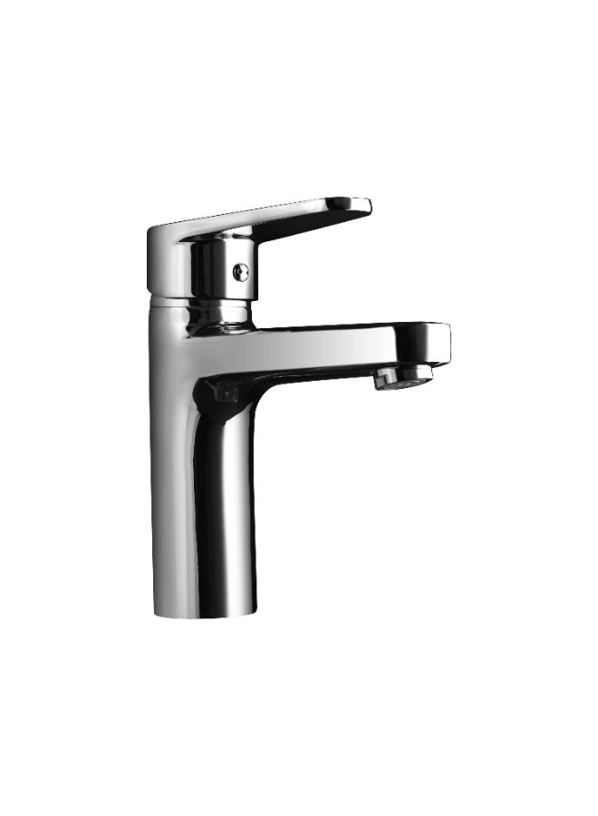 FRIZONE Basin Mixer with Popup Waste FL01 – Chrome Finish, Stylish Bathroom Sink Tap, Modern Water-Saving Faucet - Image 1