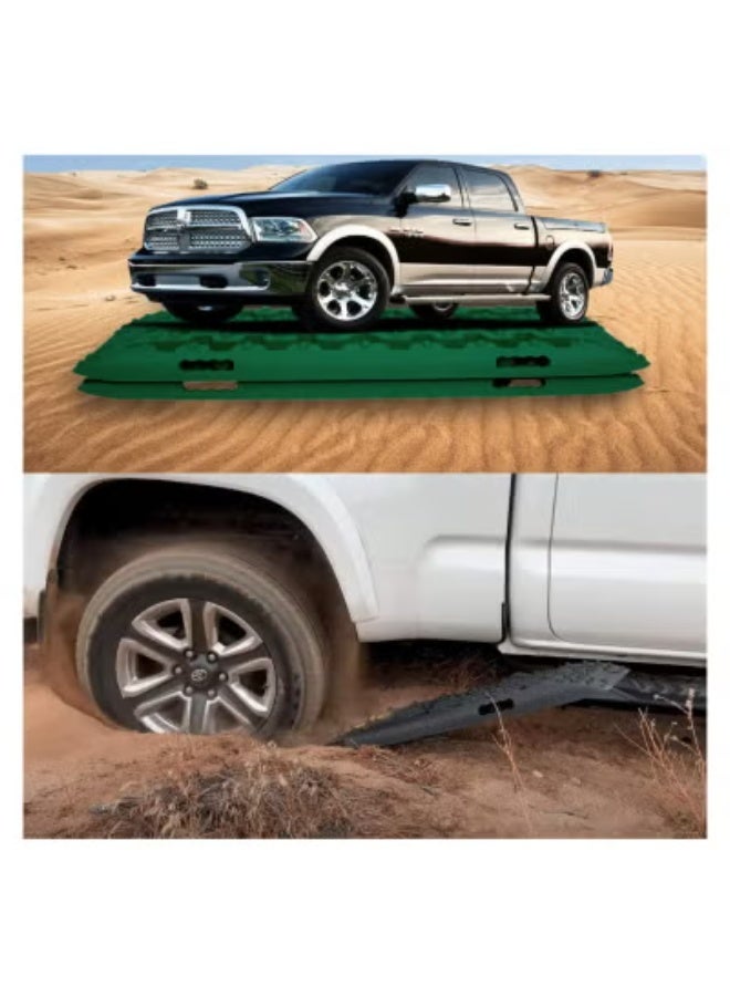 PENG GENERAL Recovery Traction Tracks Mat for 4X4 Off road Sand Snow Mud Track Tire Ladder Black - Image 2