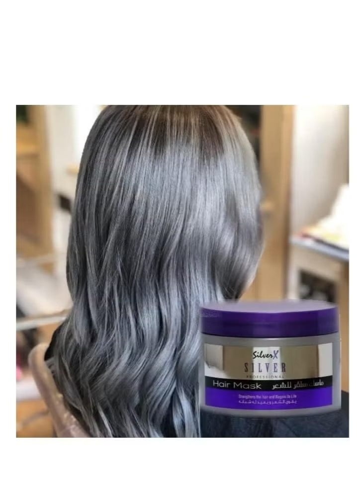 SilverX Silver Professional Hair Conditioner,Hair Mask Set For Anti Yellow Effect - Image 3