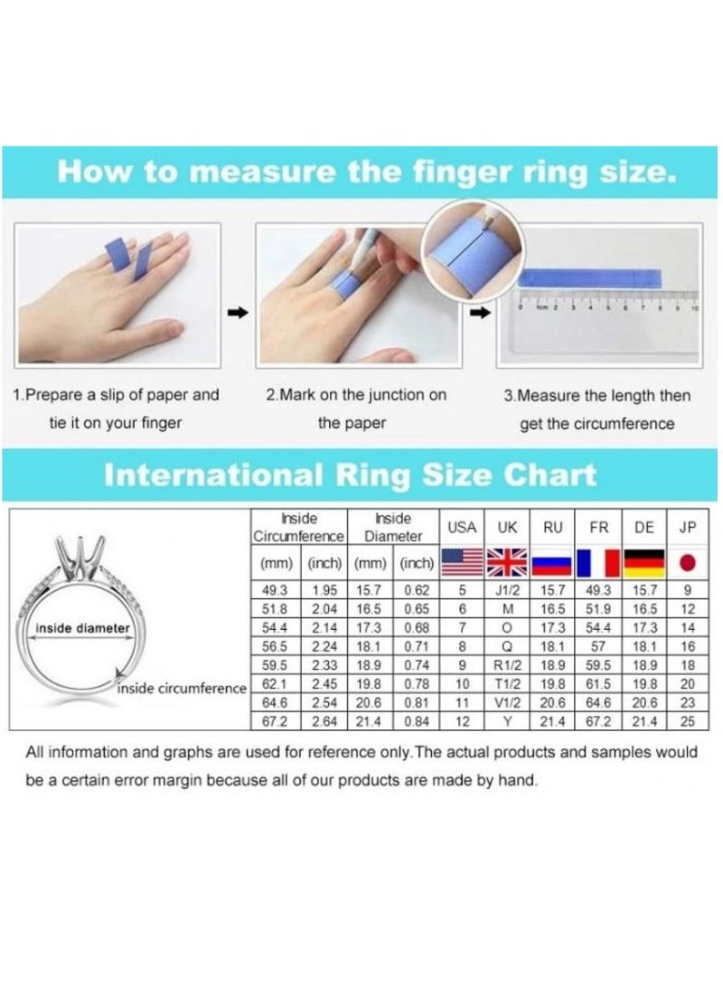 استراتيجية خاتم من الفضة الإسترليني عيار 925 مرصع بحجر الزركون المرصع بالألوان الذهبية - Image 5