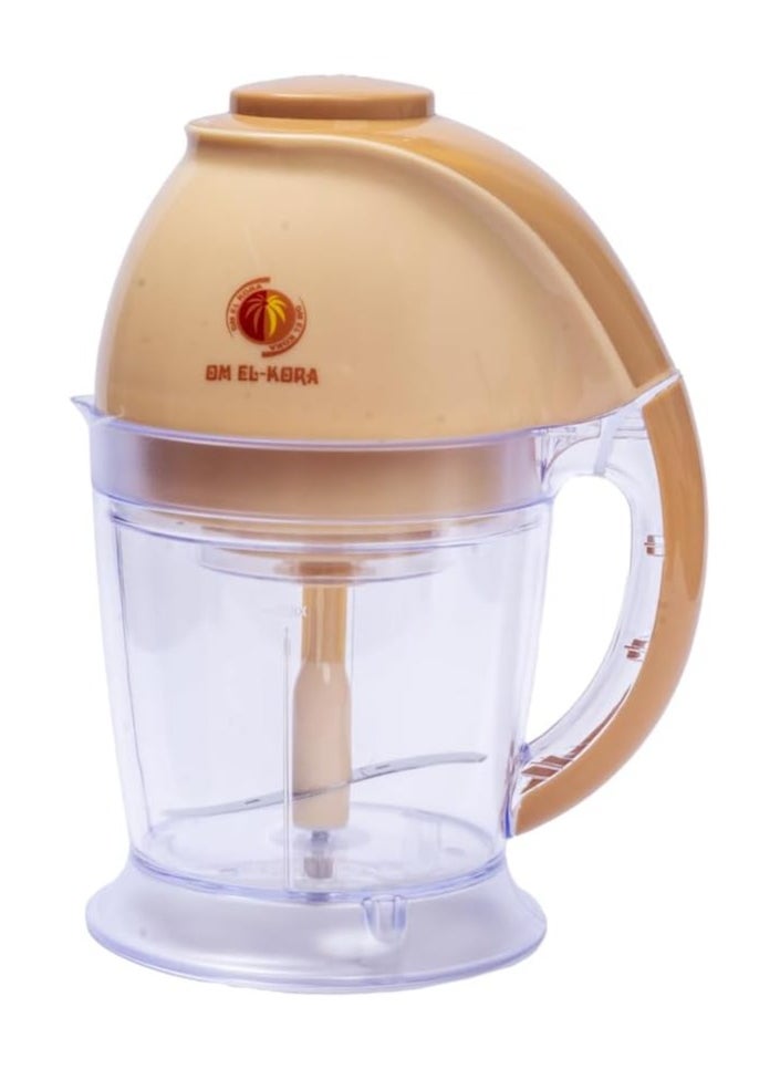 Generic - 200W meat grinder and vegetable chopper with egg and cream beater. Suitable capacity: 1 liter cup, ideal for small and medium quantities of ingredients. Sharp cutting blade: Equipped with a sharp cutting blade that provides efficient cutting performance for quick applications. - Image 1