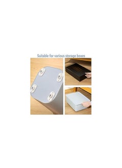 Stainless Steel Self Adhesive Mini Swivel Casters Wheels Universal Wheels at the Bottom of the Storage Box Swivel Caster Wheels 360 Degree Rotation Pulley for Furniture Various Storage Boxes