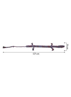 MAJIBAO Large dog rope toy with Durable, 100% cotton dog toy for all breeds, Safe resistant interactive toy, 125 cm Aggressive chewer, Cleaning teeth and Protects oral health, Toy for Tug of War (Multi-color)  - Image 2