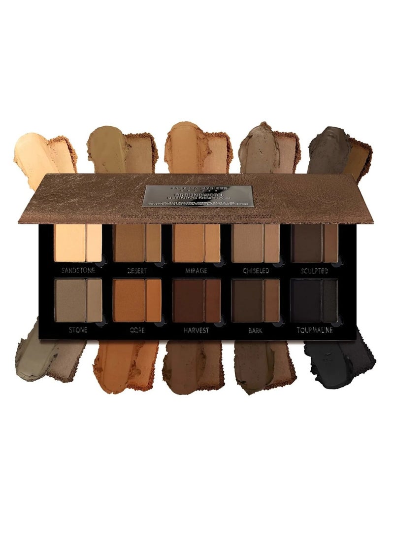 دانيسا ميريكس بيوتي لوحة ألوان Groundwork - ألوان محايدة مميزة متعددة الاستخدامات، خالية من التلك، بتركيبة مخملية 26 جرام - Image 1