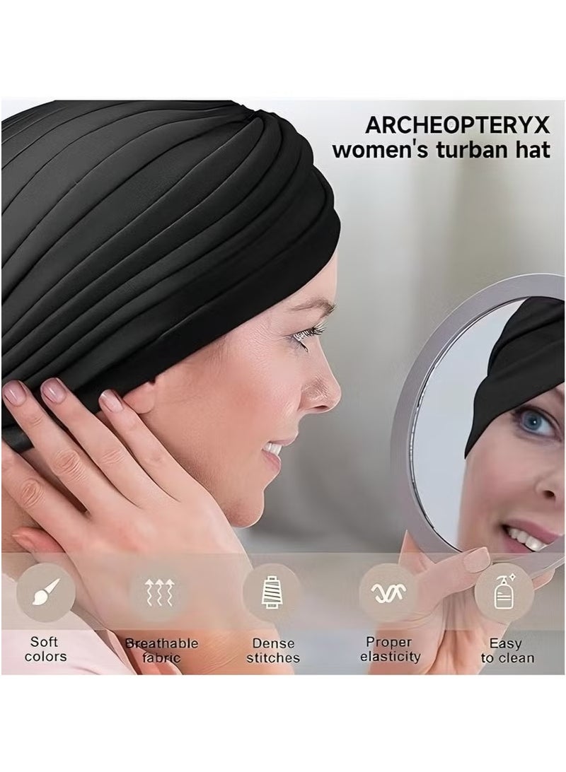 JOGAMS 6Pcs Set of Hijab Women Hats Headband Islamic Hijab Hat Turban Muslim Inner Hijab Scarf Bottom Cap Soft Knit Cap Tube Cap  - Image 3