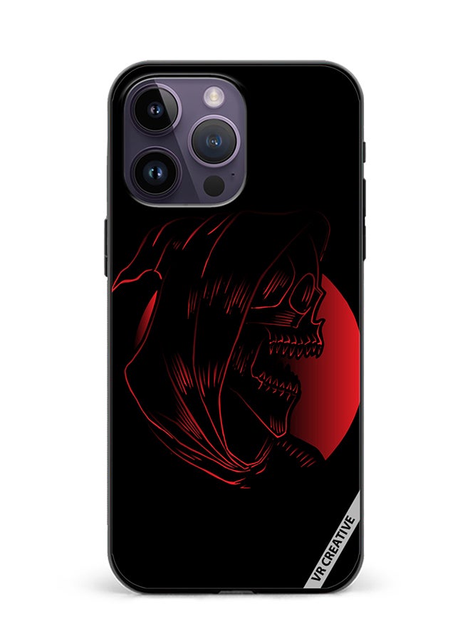 VR CREATIVE Protective Case Cover For Apple iPhone 16 Pro Screaming Reaper Design Multicolour - Image 1