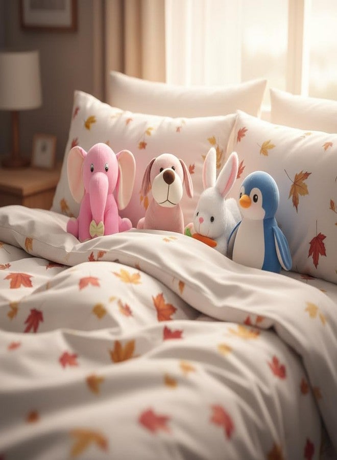 Future Shop Pack of 4 Soft Toys Combo - Appu Elephant, Penguin, Rabbit & Pink Dog | Cute Plush Stuffed Animal Toys for Kids, Babies | Soft Cuddly Gift Set - Image 2