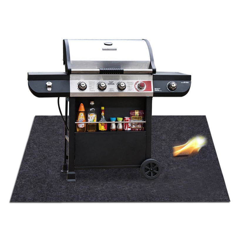 Missstore حصائر الشواء تحت الشواية مقاومة اللهب معدات الشواء للغاز امتصاص حصائر الشواء حصائر أرضية قابلة للغسل تحمي السطح من بقع الدهون 374 بوصة × 60 بوصة