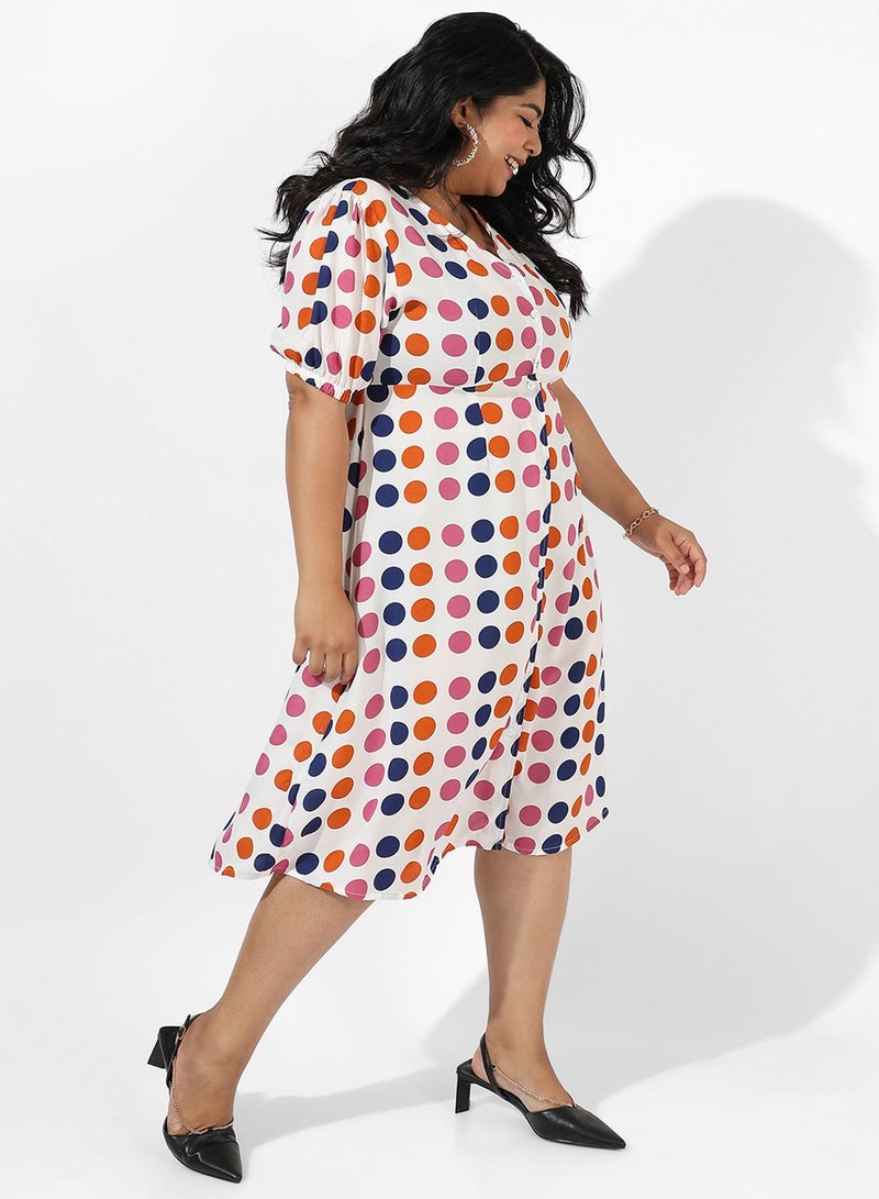 انستافاب بلس فستان منقط - Image 4