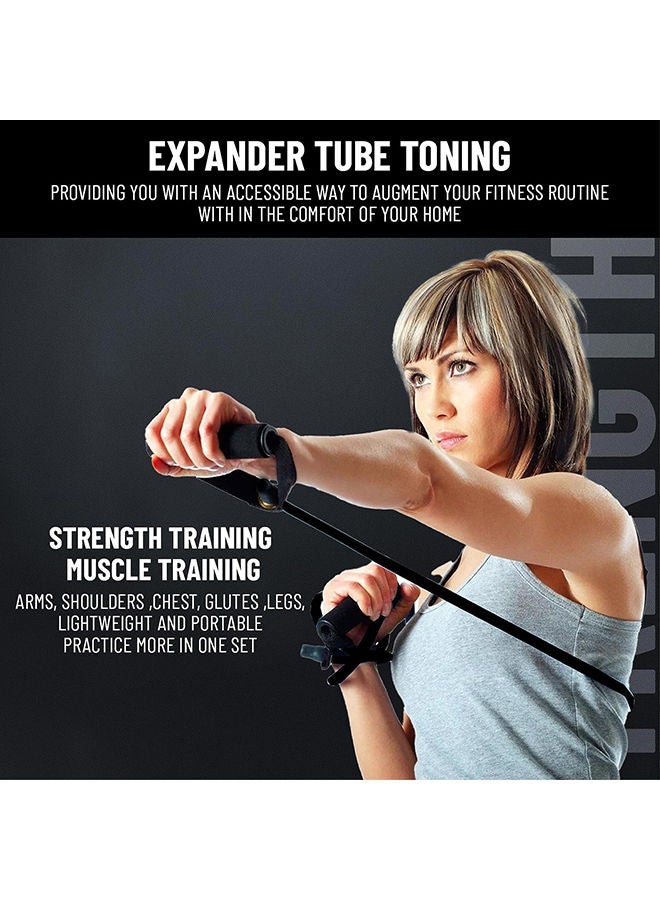 anythingbasic. Expander Tube Set Resistance Bands Set with Handles - Image 3