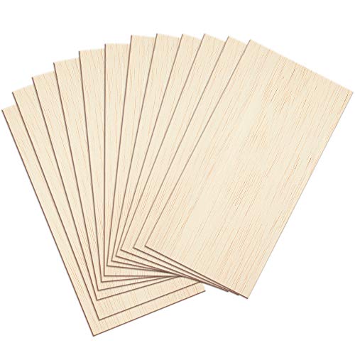 Craftiff 12 Sheets 8x4 Inch Unfinished Balsa Wood Sheets Thick for Crafts Hobby- 2mm Thick by Craftiff - Image 1