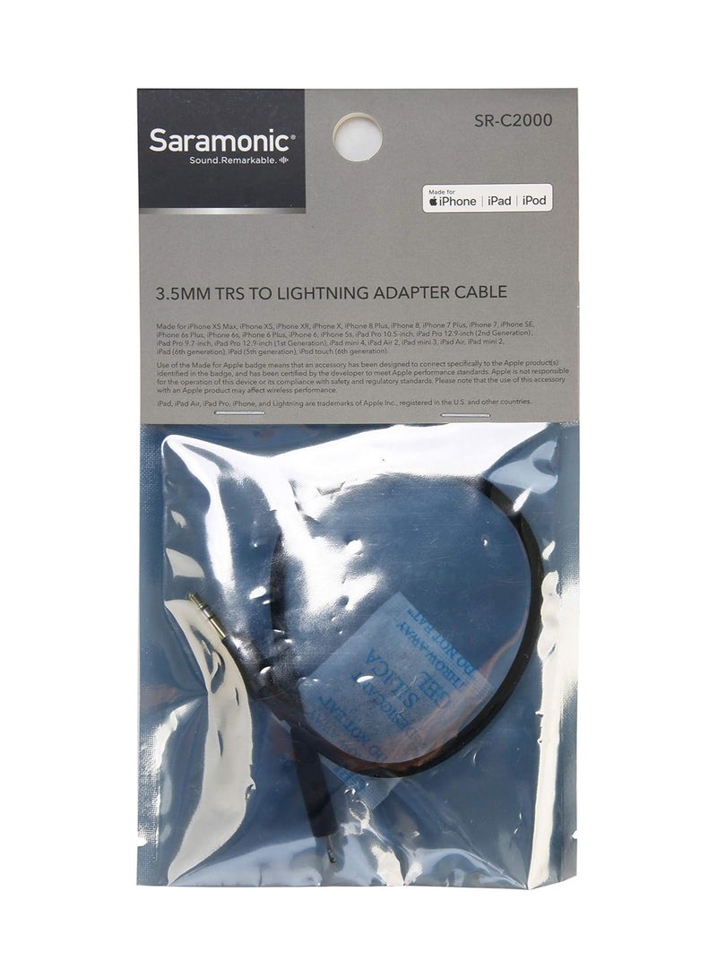 Saramonic SR-C2000 3.5mm TRS to iOS Adapter Cable - Image 3