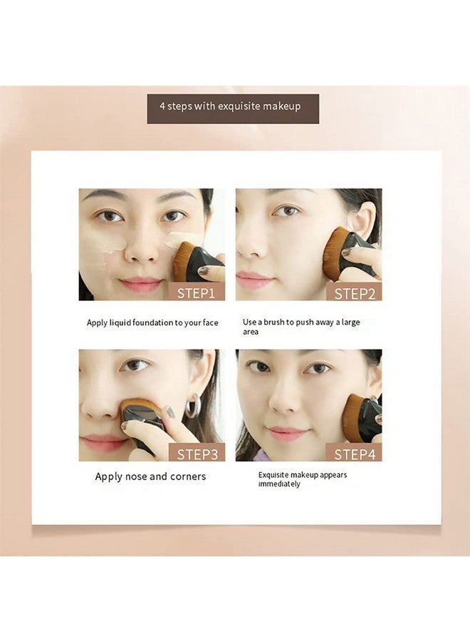 QUEMISS 2Pc Foundation Makeup Brushkabuki Magic Face Momma Brush Flat Top Highdensity Multifunctional For Flawless Powder - Image 5