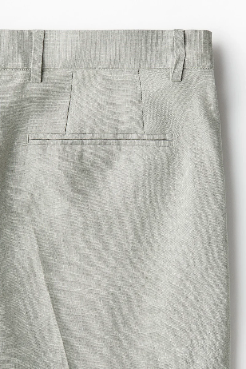 H&M Slim Fit Linen suit trousers