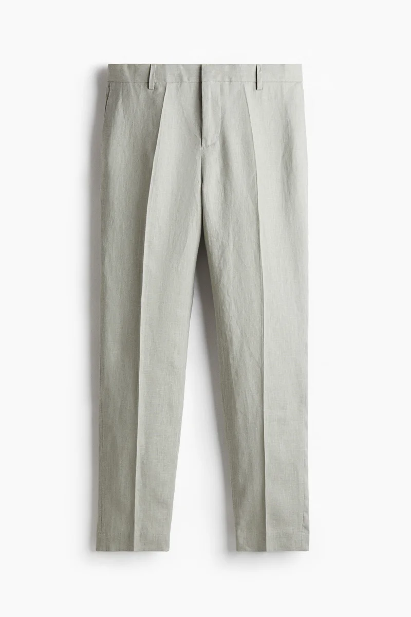 H&M Slim Fit Linen suit trousers