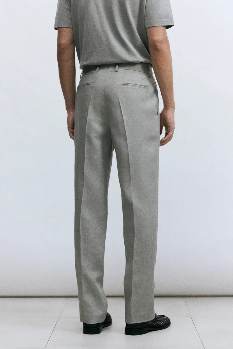 H&M Slim Fit Linen suit trousers