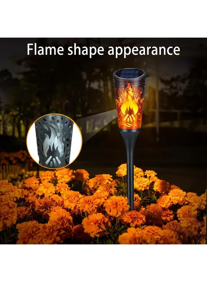 4 عبوات أضواء الشعلة الشمسية الأرجوانية لتزيين الحدائق والمناظر الطبيعية الخارجية - Image 3